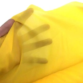 Malla de serigrafía de seda, tamaño 50 pulgadas x 1 yarda, 100/110/120/140/160/180/200/250/300 malla, blanco amarillo para accesorios de equipos de máquinas de serigrafía, pintura de filtro, poliéster (200M/80T amarillo)