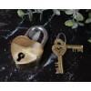 Ebros Gift Antique Gold Tone Keepsake Brass Small Heart Love