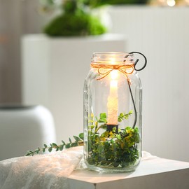 Zonon 2 Pcs Mason Jar Candle Holder Farmhouse Hook Taper Candle Holder Mason Jar Accessories Insert Iron Vintage Rustic Decor Wedding Table Centerpiece Fit 2 Qt Glass Vases for Fall Home Decor(3 x 7)