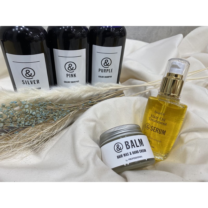 Salon Exclusive & Series Pink Shampoo Organic Herbal Extract Color