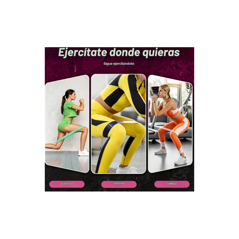Bandas de Resistencia Elásticas para Ejercicio 5 Niveles Ligas