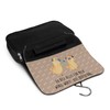 Mr. & Mrs. Panda Toiletry Bag Pug in Love, brown,