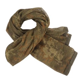 ToopMount Sniper Veil Tactical Scrim Net Scarf Desert Xima Scarf 70.9X35.5 Inch Polyester Tactical Sniper Face Cover Military Mesh Scarf (Italian Camouflage)