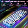 YSCP Typewriter Style Mechanical Gaming Keyboard RGB Backlit Wired with