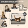 Citylife Stainless Steel Litter Box with Lid XL Large Enclosed