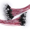 DiCUNO 100pcs(10 colors x 10pcs) 5mm 12V Prewired LED Light