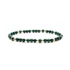 Natural 4.0~4.5mm Round Gemstone Stretch Bracelet with 14k Gold-Filled Beads