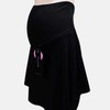 Maternity Brushed Belly Band Flare Skirt Leggings Women's Skirt-Leggings FREE Black