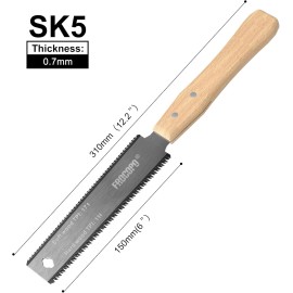 Unbranded Hand Saw Woodworking Tools, 6-Inch Pull Saw, Flexible Double-Edge Blade 17/11 TP