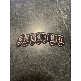 Sublime Tattoo Band Iron On Patch 4.5” Trucker Vtg Rare Band 90s Bradley Nowell