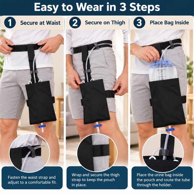 Urinary Drainage Bag Holder for Waist Use – Lightweight Storage