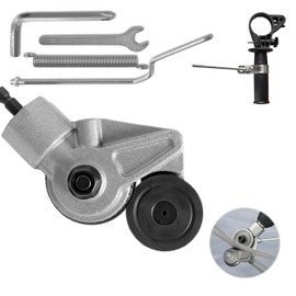 Electric Drill Plate - Metal Shear - Nibbler Drill Attachment Drill Shears, Multipurpose Electric Drill Shears Cutter,Double Cutting Head Sheet Safe for Metal Cutting (Upgraded - Universal)