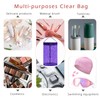 RSRSLEII Clear Star Lotion Cylinder Bag for Toiletry,Waterproof PVC Sunscreen
