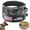 Comfluxe 2.5" Tactical Dog Collar for Medium Dogs, Adjustable Heavy