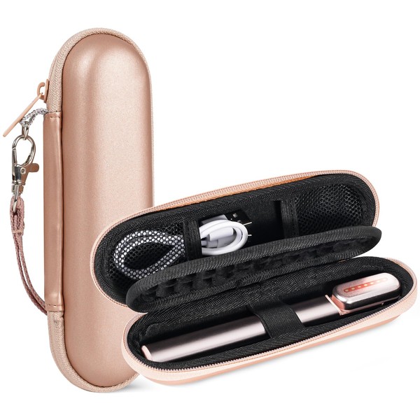 ProCase Hard Travel Case for SolaWave 4-in-1 Facial Wand, EVA Protective Case for Radiant Renewal Wand, Women Face Skincare Wand Storage Room for USB Cable Charger -Rosegold
