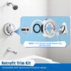 Avenuebool Retrofit Trim Kit, Compatible with Symmons/Temptrol Tub and Shower