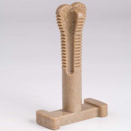 Bullibone SuperBrush: Dog Teeth Cleaning Brushing Toothbrush Stick - Long Lasting Nylon Apple Cinnamon Chew Toy for Oral Care and Dental Health