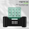 4 Digit Combination Padlock,Heavy Duty Anti Theft U-Shape Security Code