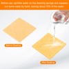 sourcing map 6pcs Soldering Iron Cleaning Sponge 2.36" x 2.36"