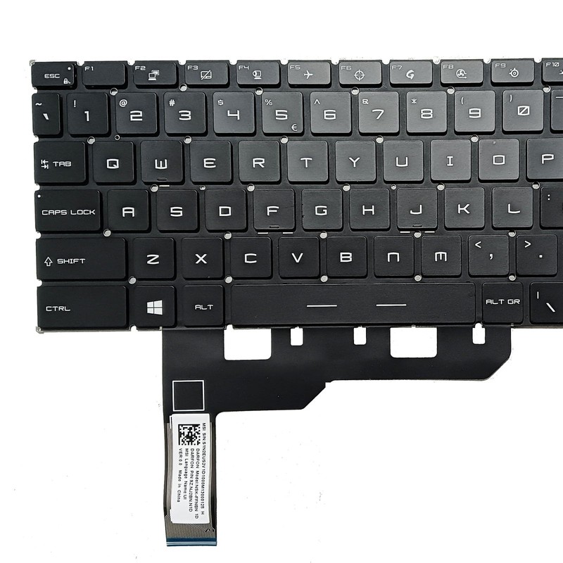 SUNMALL RGB Backlit Replacement Keyboard Compatible with MSI GP66 Leopard