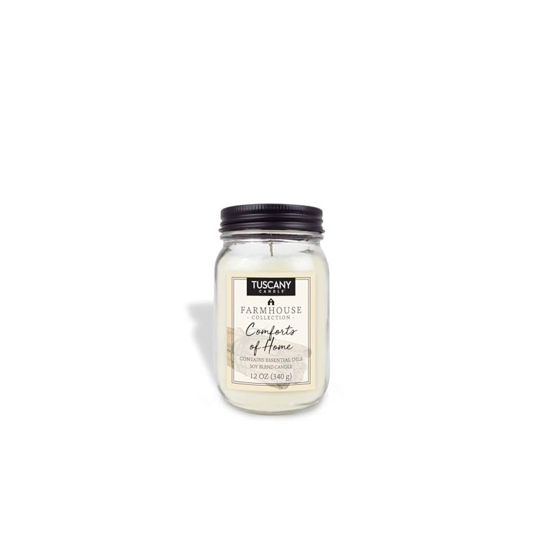 Tuscany Candle Comforts of Home Scented Jar Candle, 12 oz
