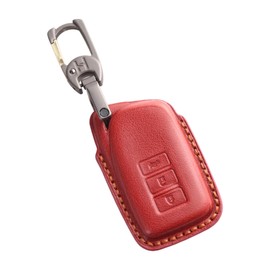 [smasol] Lexus Key Case, NX Lexus, Key Cover, RX Key Cover, UX Key Case, Genuine Leather, Luxury Design, Smart Key Case, Lexus, Red (2nd Generation Key)
