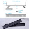 16 Inch Linear Bathroom Shower Rectangular Floor Drain,New Type with