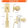 Haidms Gold Door Handle Exterior, Entry Door Handle and Reversible