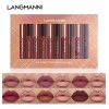 Kit Labial Mate Con Delineador Resistente Al Agua M537-18635-12pcs