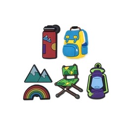 BOWNDY Camping Series Shoe Charms for Clog shoes Decoration, Camping Series Charm,Bulk Charms,Charms Cute,Charms Pack,Random Charms