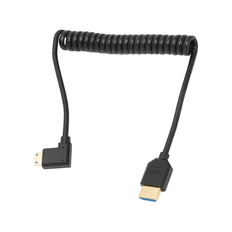 HD Multimedia Interface Cable 8K 48Gbps Right Elbow Mini HD