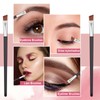 50 Pieces Angled Eyebrow Brushes Brow Tint Brush Flat Tapered