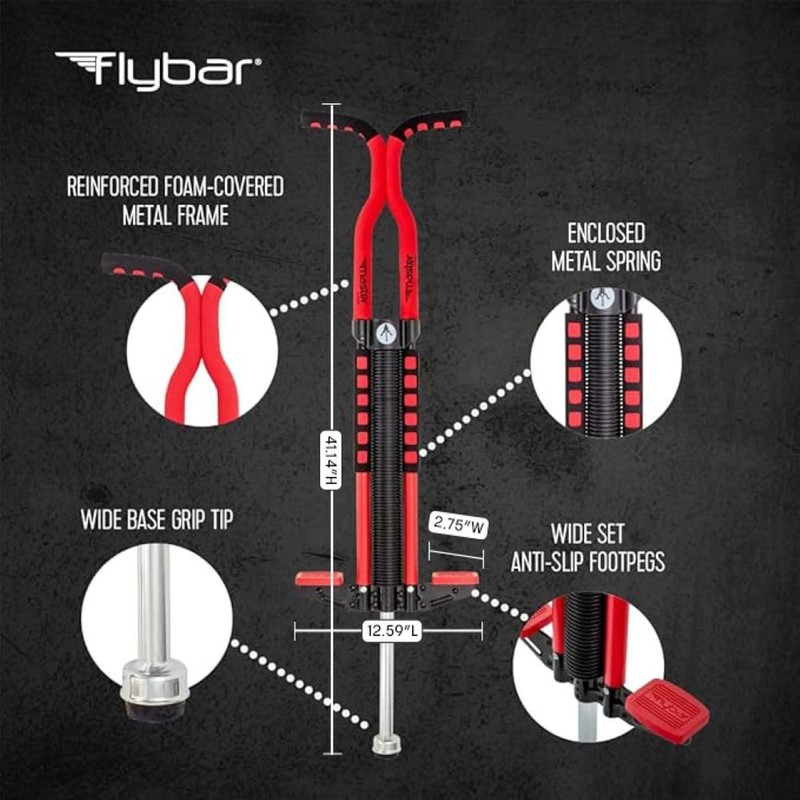 Flybar Master Pogo Stick for Kids Ages 9+, 80–160 lbs