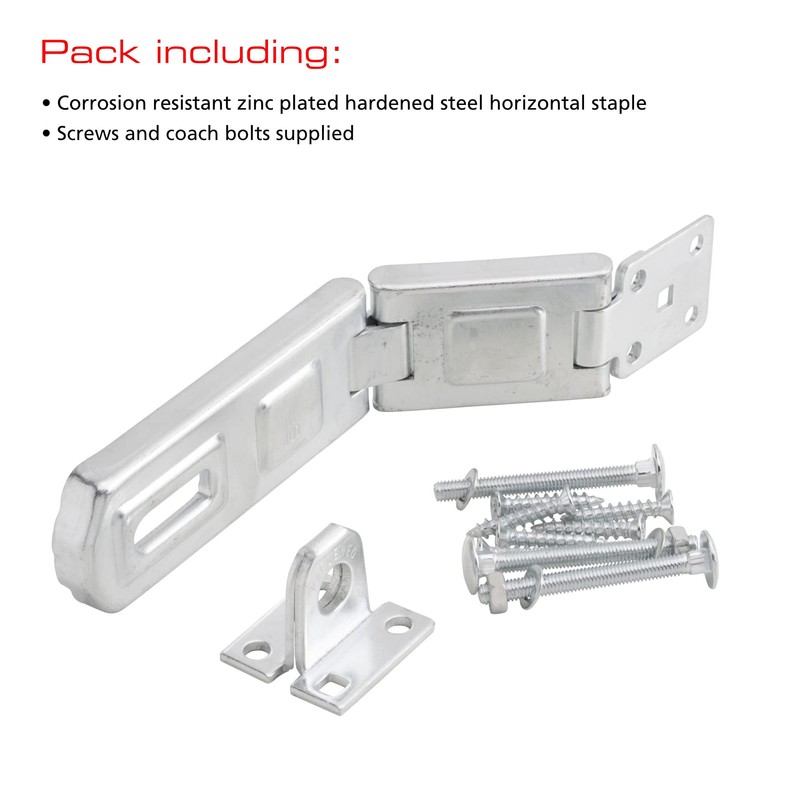 Sterling CHS160 160 mm Hardened Steel Hasp and Staple ,