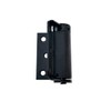 QCAA Adjustable Spring Hinge, Half Surface, 3", Black, 4 Pack(2