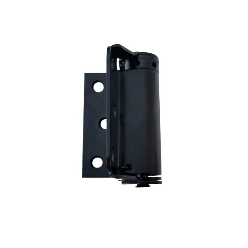 QCAA Adjustable Spring Hinge, Half Surface, 3", Black, 4 Pack(2