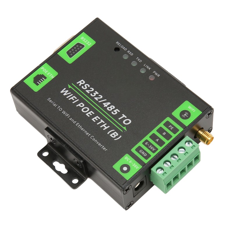 RS232 RS485 to WiFi POE Ethernet Serial Server Converter Multifunction