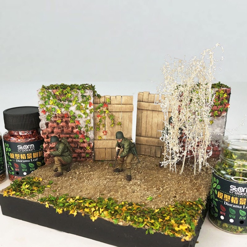 Cayway Static Grass Tuft Miniature Shrubs Model Bushes Long Shrub