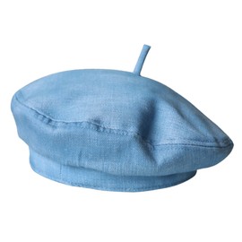 LABANCA Women Blue Denim Beret French Artist Painter Beanie Hat Cap