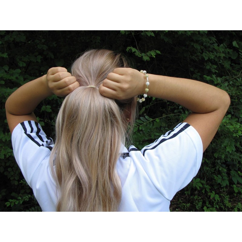 Golf Goddess Stroke/Score Counter Bracelet - Two Tone Golf Ball