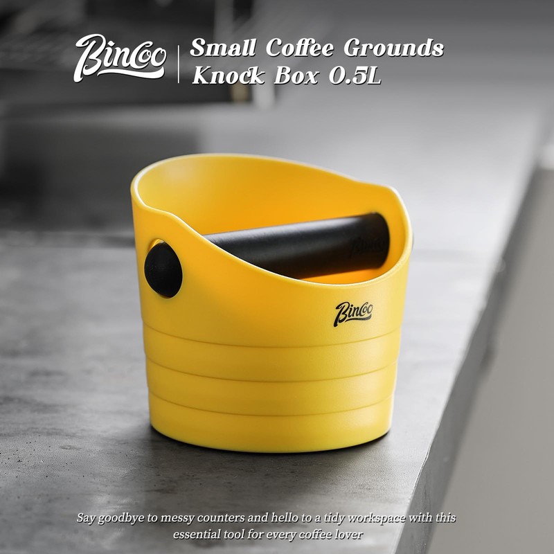 Espresso Knock Box, 0.5L Coffee Ground Knock Box,Shock-Absorbent Barista Style