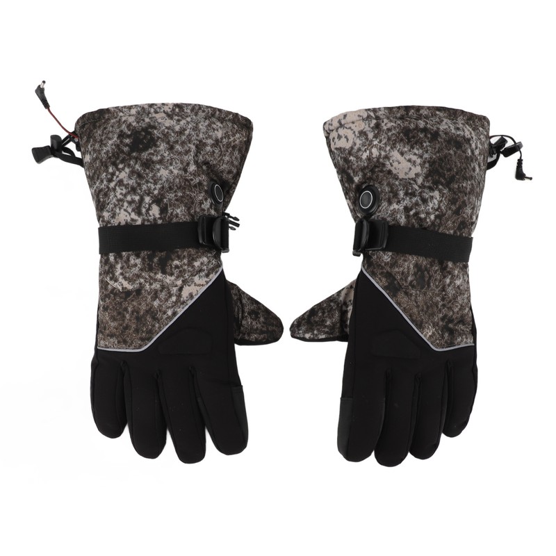 1Pair Heated Gloves DC Connection Battery Powered Touchscreen 3 Adjustable