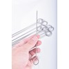 50Pcs 6Inch Turkey Pins,Alele Poultry Lacers Stainless Steel Skewers for