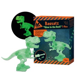 Moses. Glow in The Dark Dino Kit with Tools, 21 Pieces Including Instructions, T-Rex for Assembly, DIY Toy for Children from 6 Years