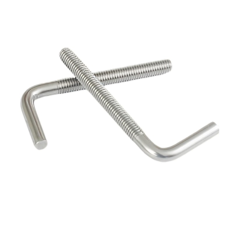 20 Pack M6x40mm L Shaped Foundation Bolt with Washers and