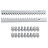LIAPDG 1m/3.28Ft Sliding Door Gear Racks, 6 Pieces Silver Steel
