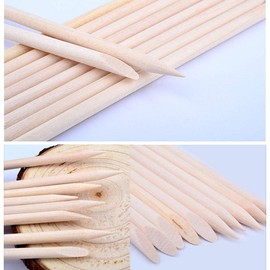Orange Sticks Rubbing Strips, 100 Pieces Rosewood Sticks Manicure Wooden Sticks Nails Manicure for Pusher Remover Manicure Art Pedicure Cuticle Care