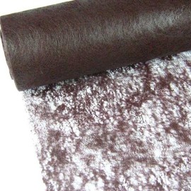 Vlies Tischband Tischläufer Hochzeit 23cm 20m , Farbe:schokobraun