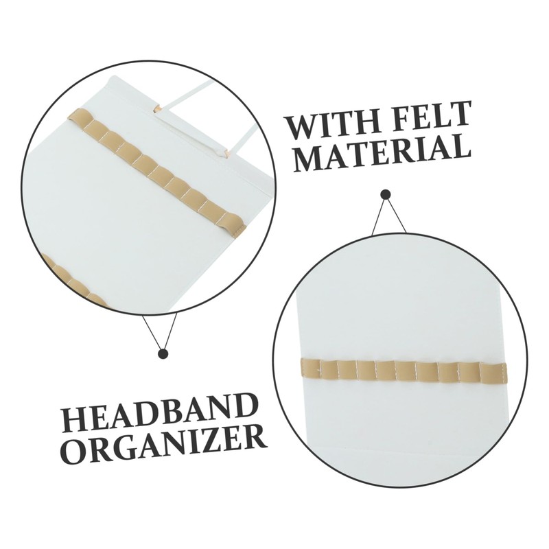 Gatuida Wall Headband Holder Organizer Slot Display for Hair Accessories