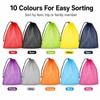 Squliicayy 10Pcs Mesh Drawstring Bags 35 x 40 cm